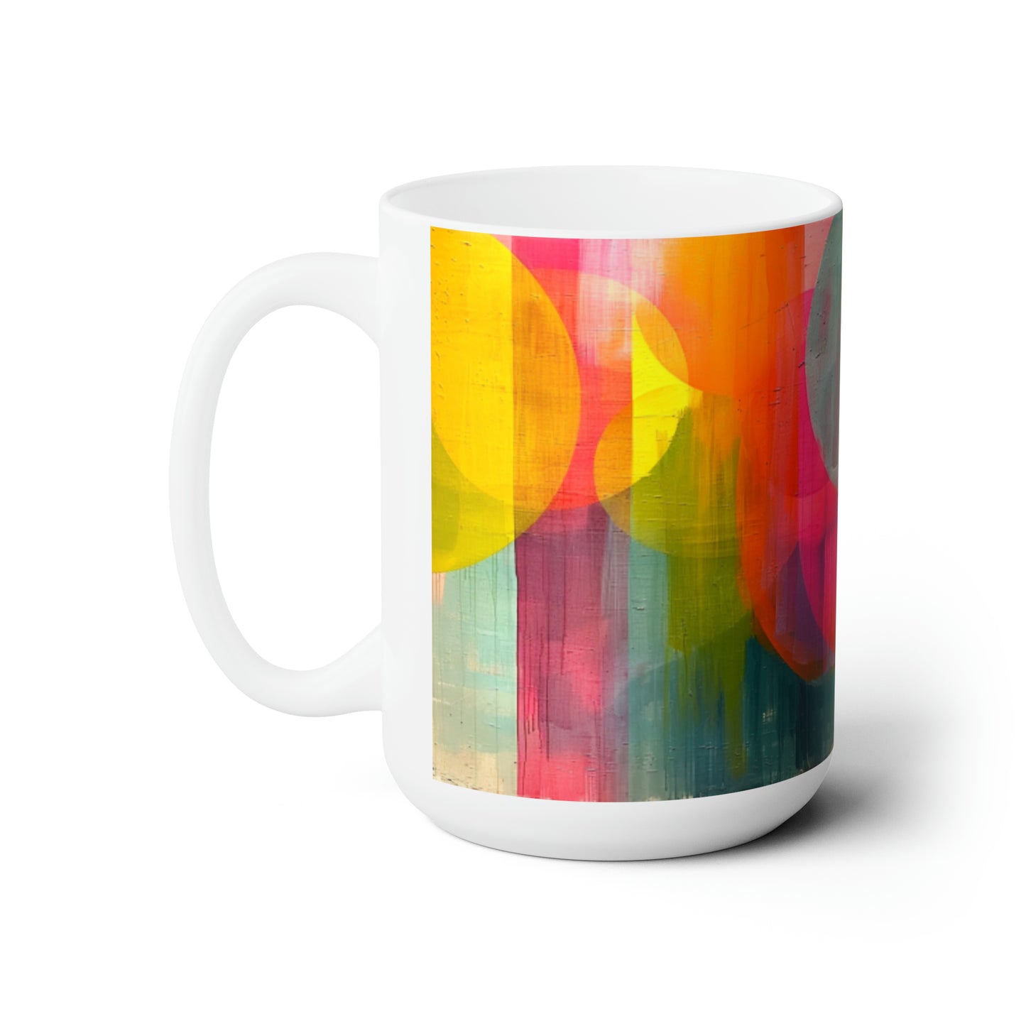 Artsy Abstract Ceramic Mug 15oz