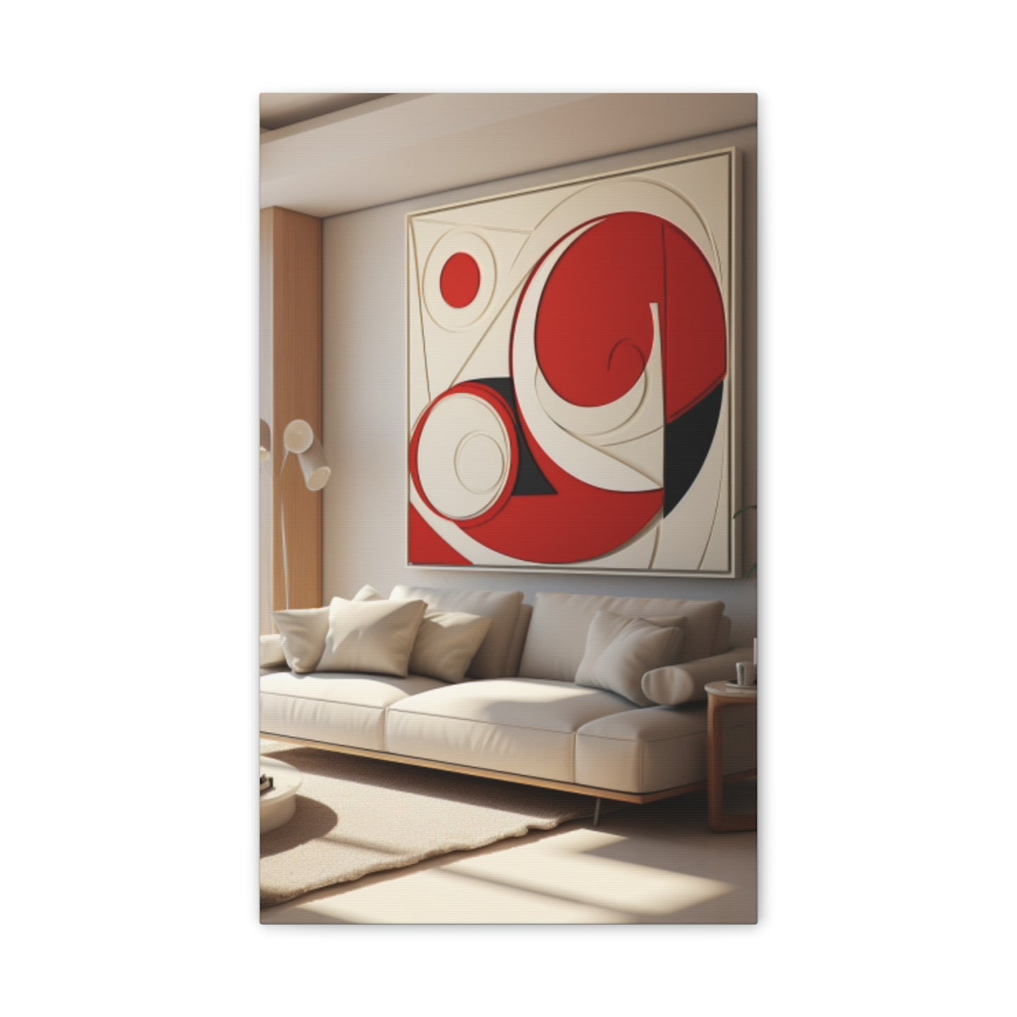 Crimson Elegance: A Symphony of Sophistication Canvas Print