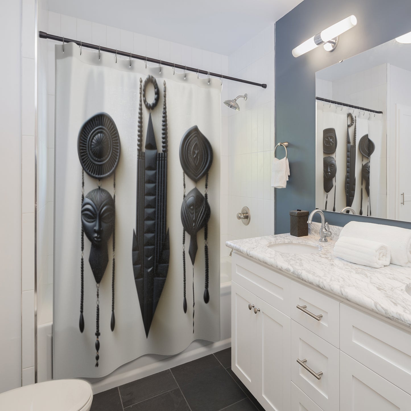 HeritageTapestry Afro Centric Shower Curtain