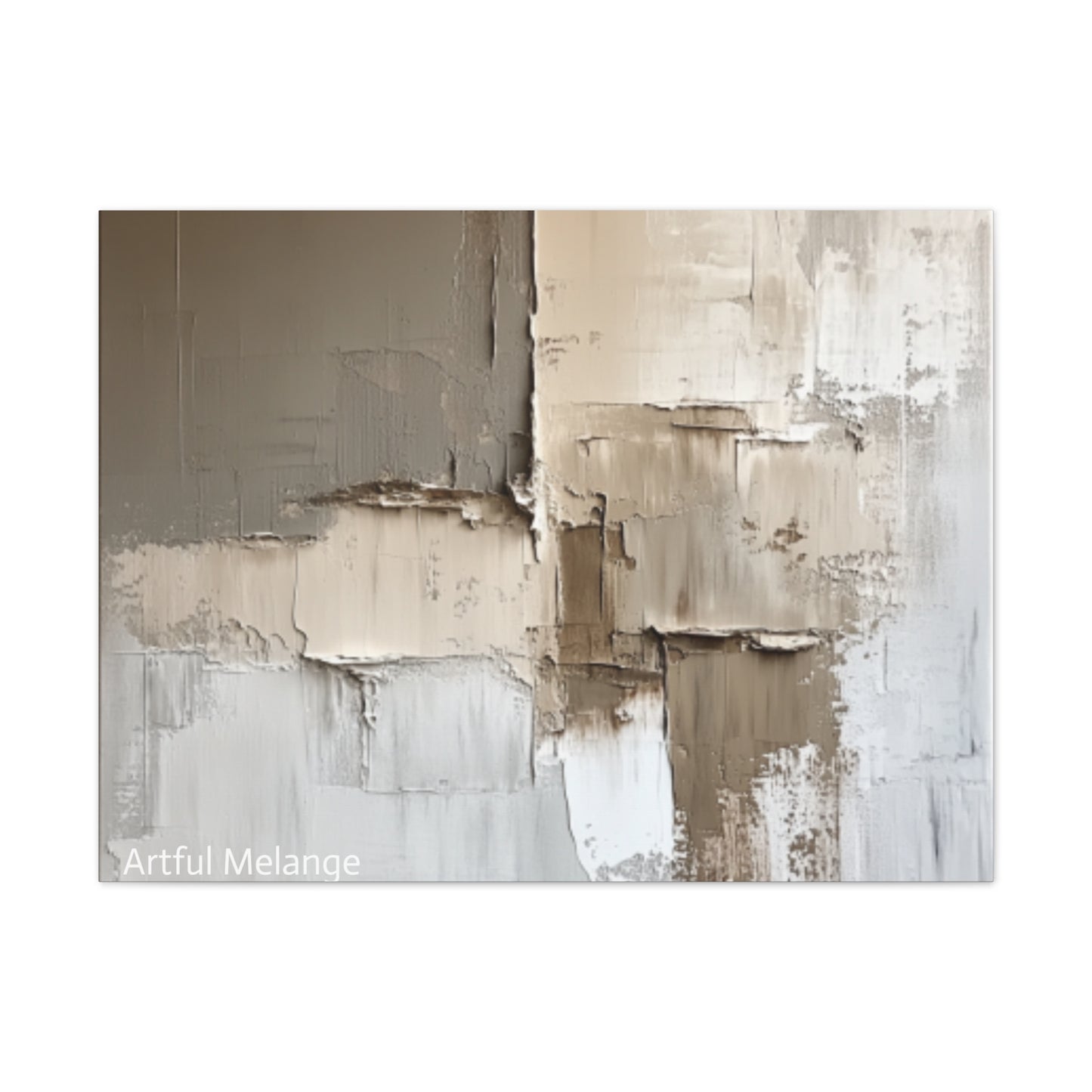 Acrylic Abstract Canvas Print - Richly Textured Artistry