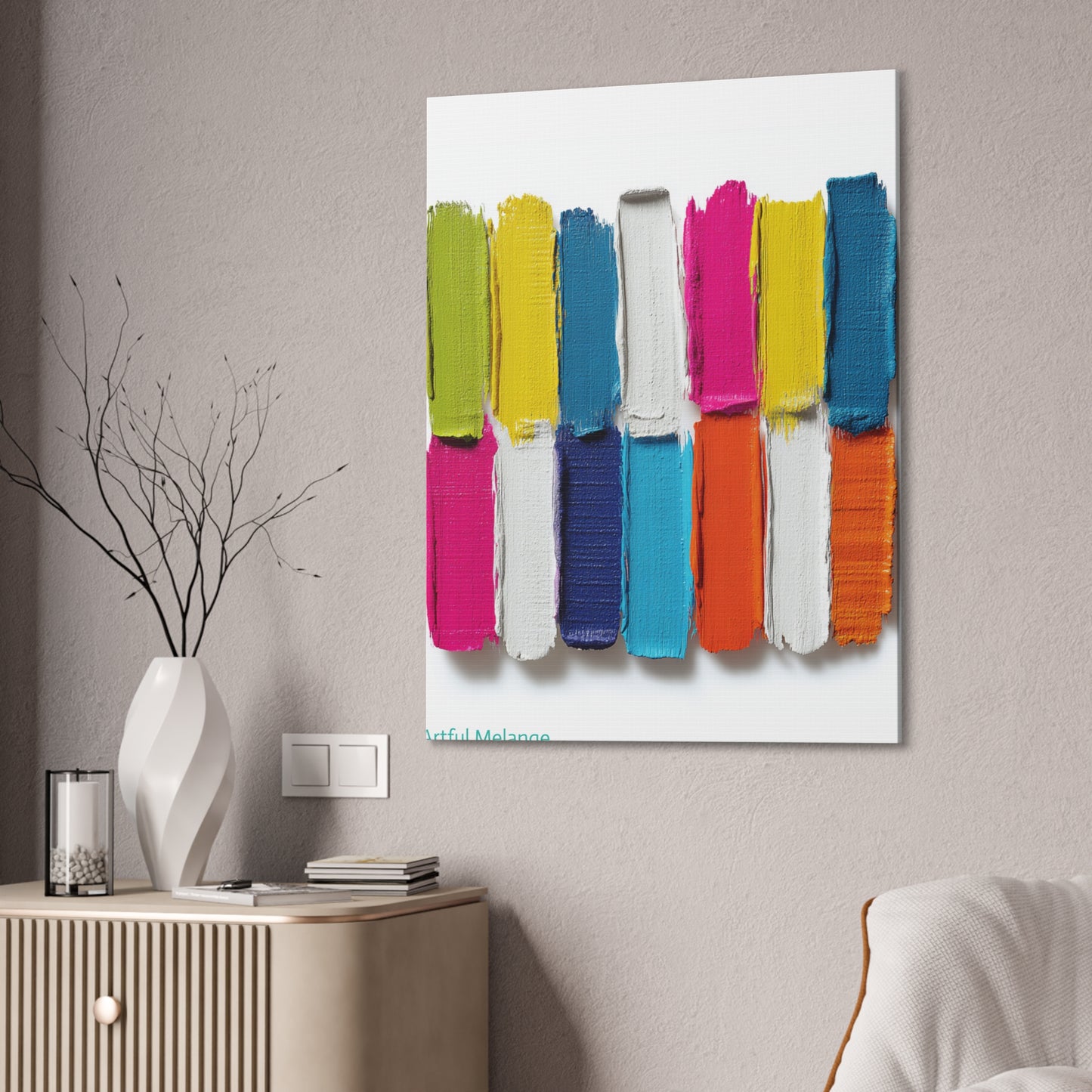Acrylic Abstract Canvas Print - Richly Textured Artistry