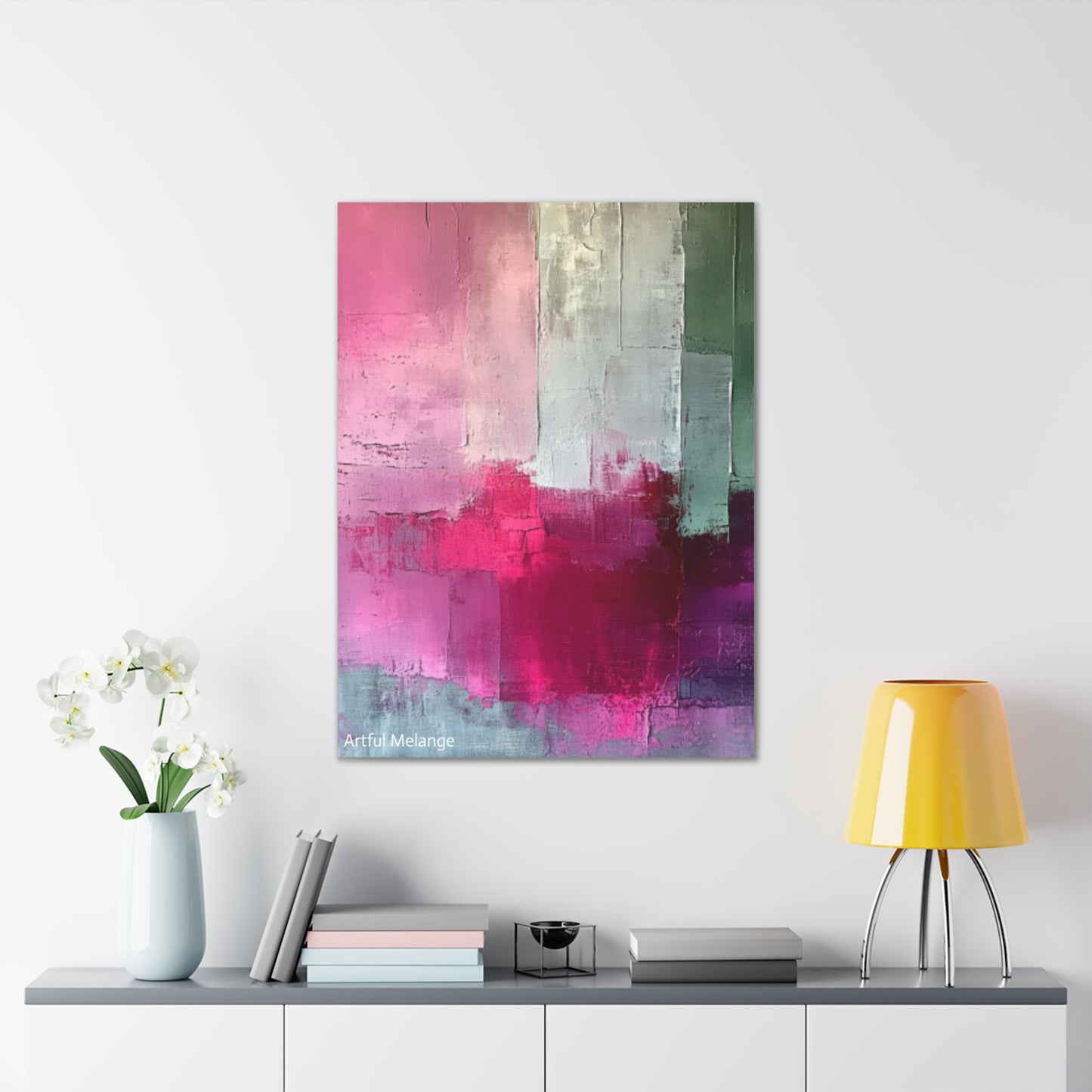 Acrylic Abstract Canvas Print - Richly Textured Artistry