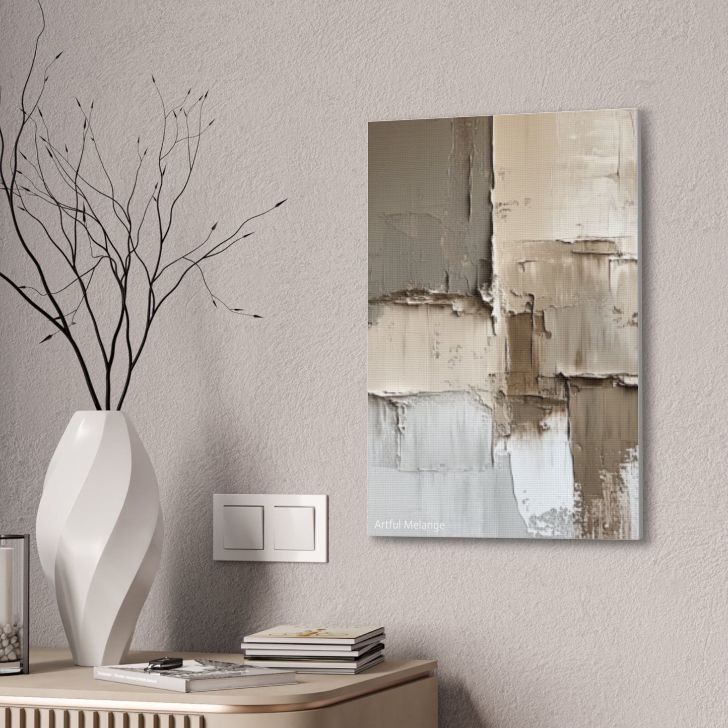Acrylic Abstract Canvas Print - Richly Textured Artistry