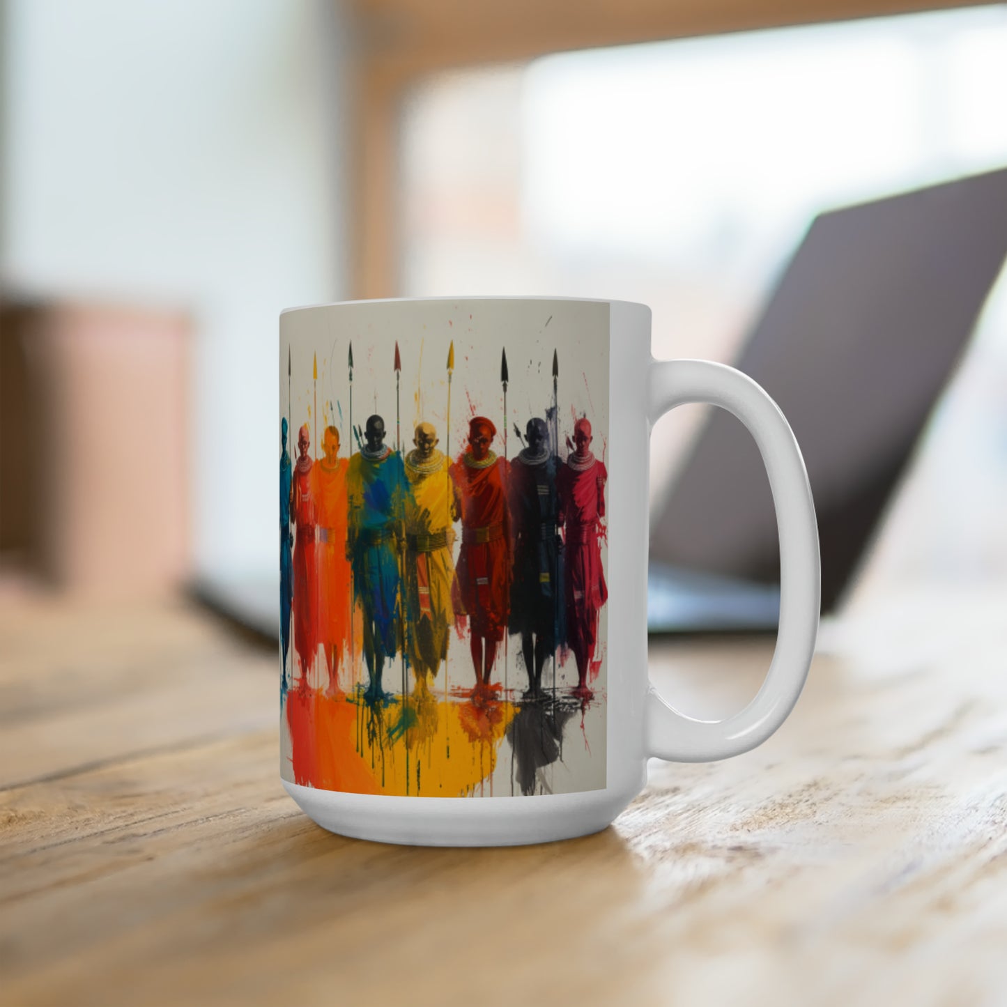 Artsy Abstract Ceramic Mug 15oz