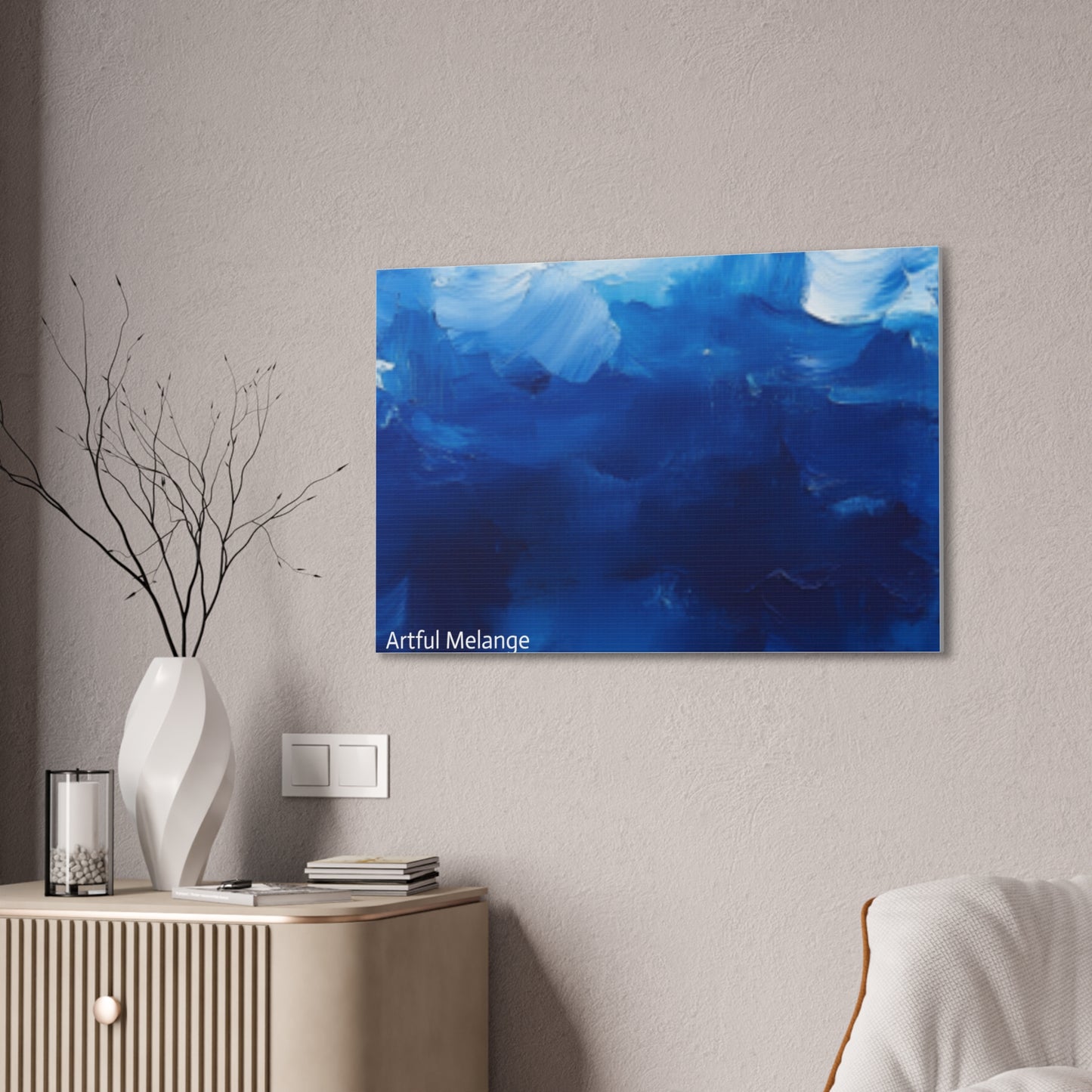 Acrylic Abstract Canvas Print - Richly Textured Artistry