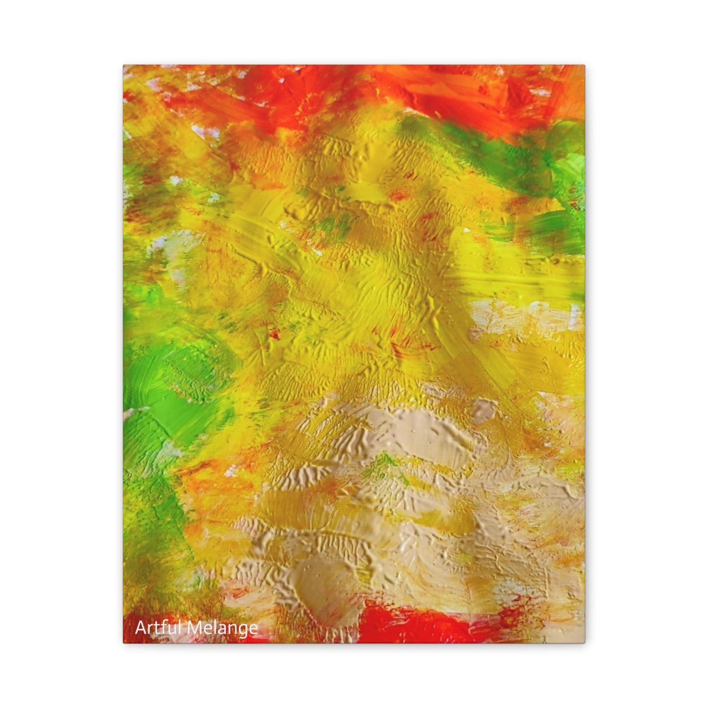 Acrylic Abstract Canvas Print - Richly Textured Artistry