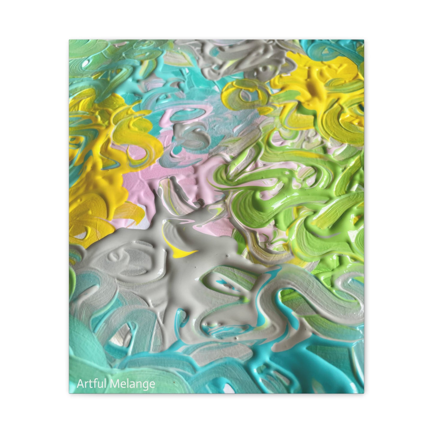 Acrylic Abstract Canvas Print - Richly Textured Artistry