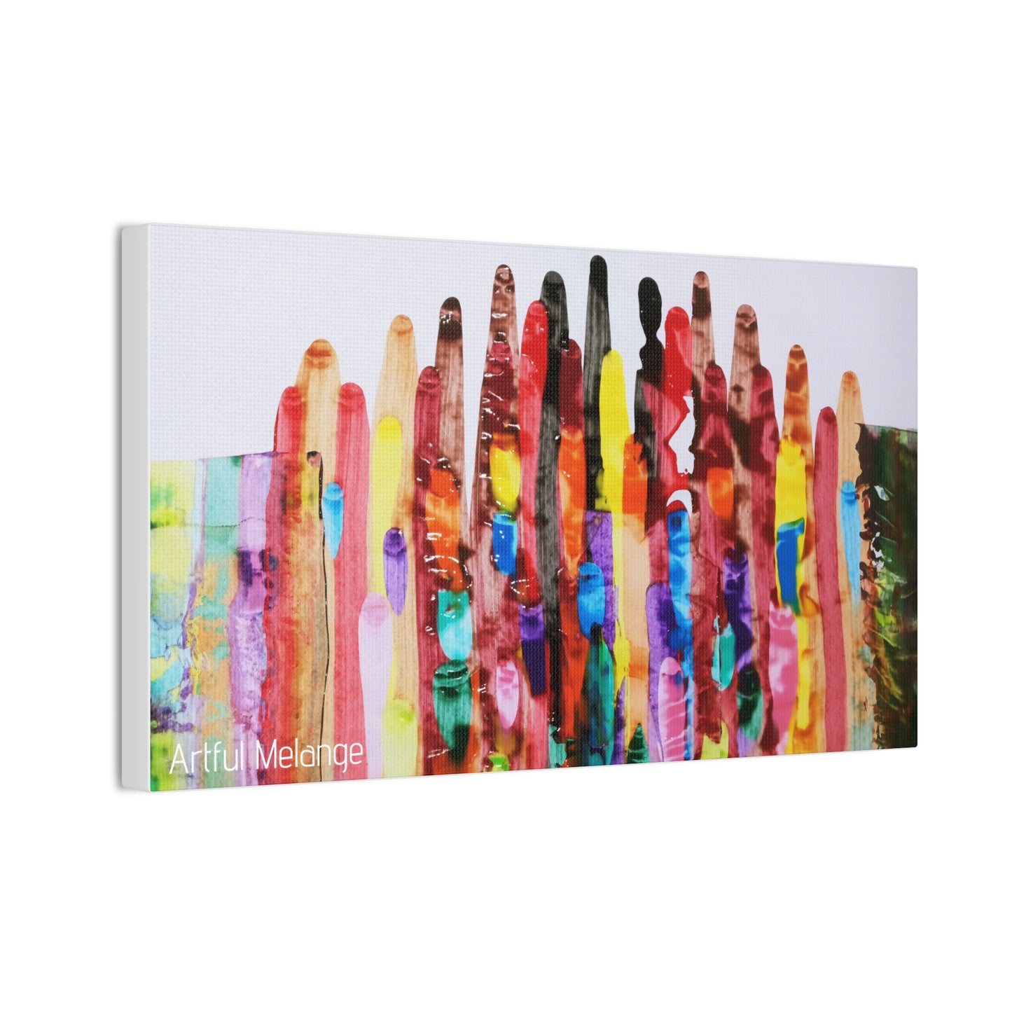 Primary Elegance: A Symphony of Sophistication Canvas Print
