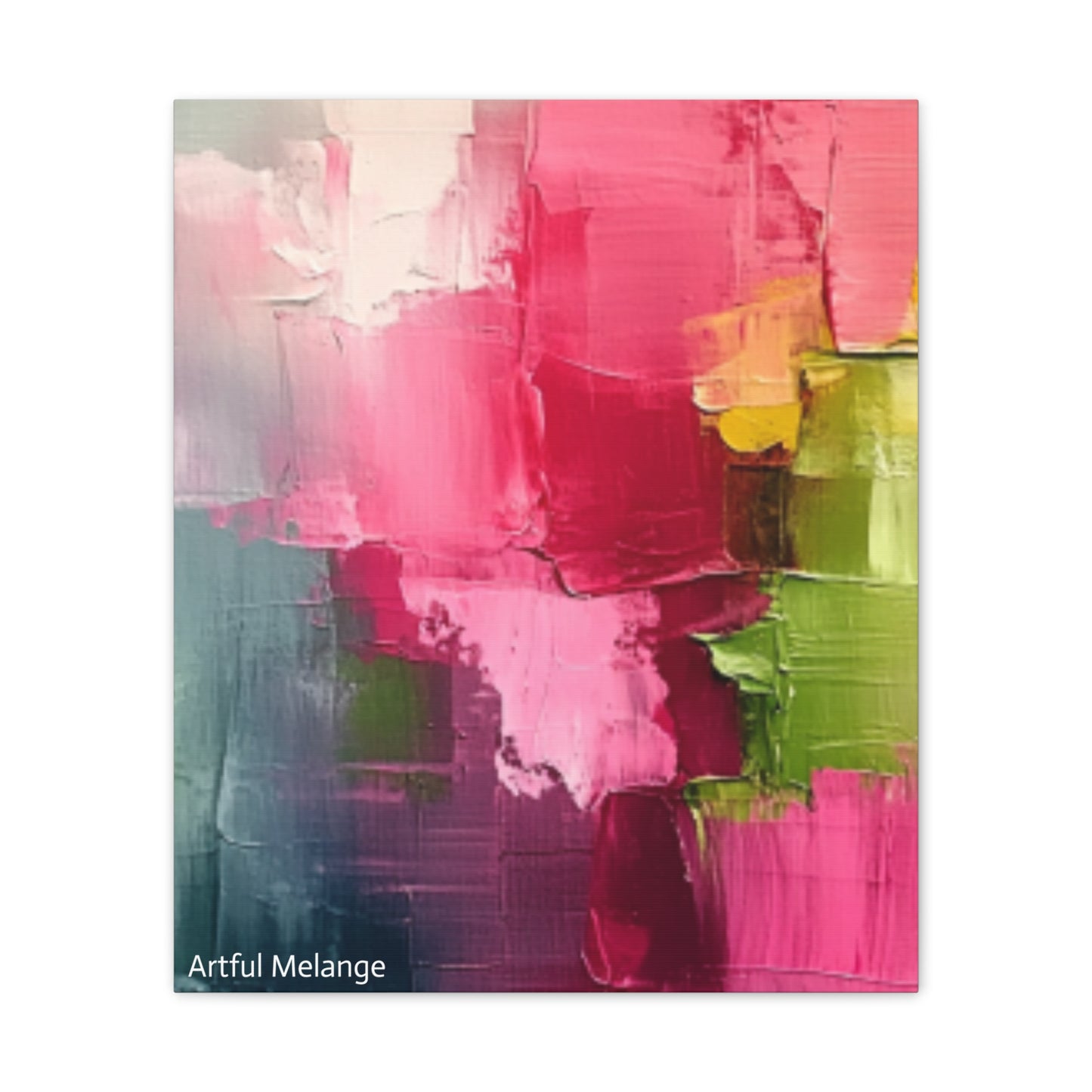 Acrylic Abstract Canvas Print - Richly Textured Artistry