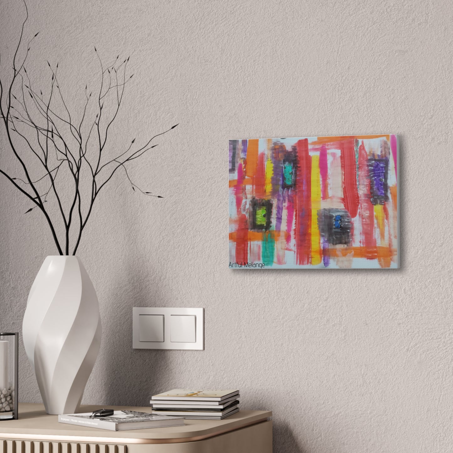 Primary Elegance: A Symphony of Sophistication Canvas Print