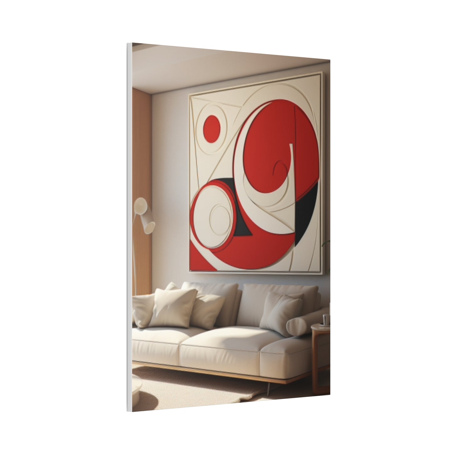 Crimson Elegance: A Symphony of Sophistication Canvas Print