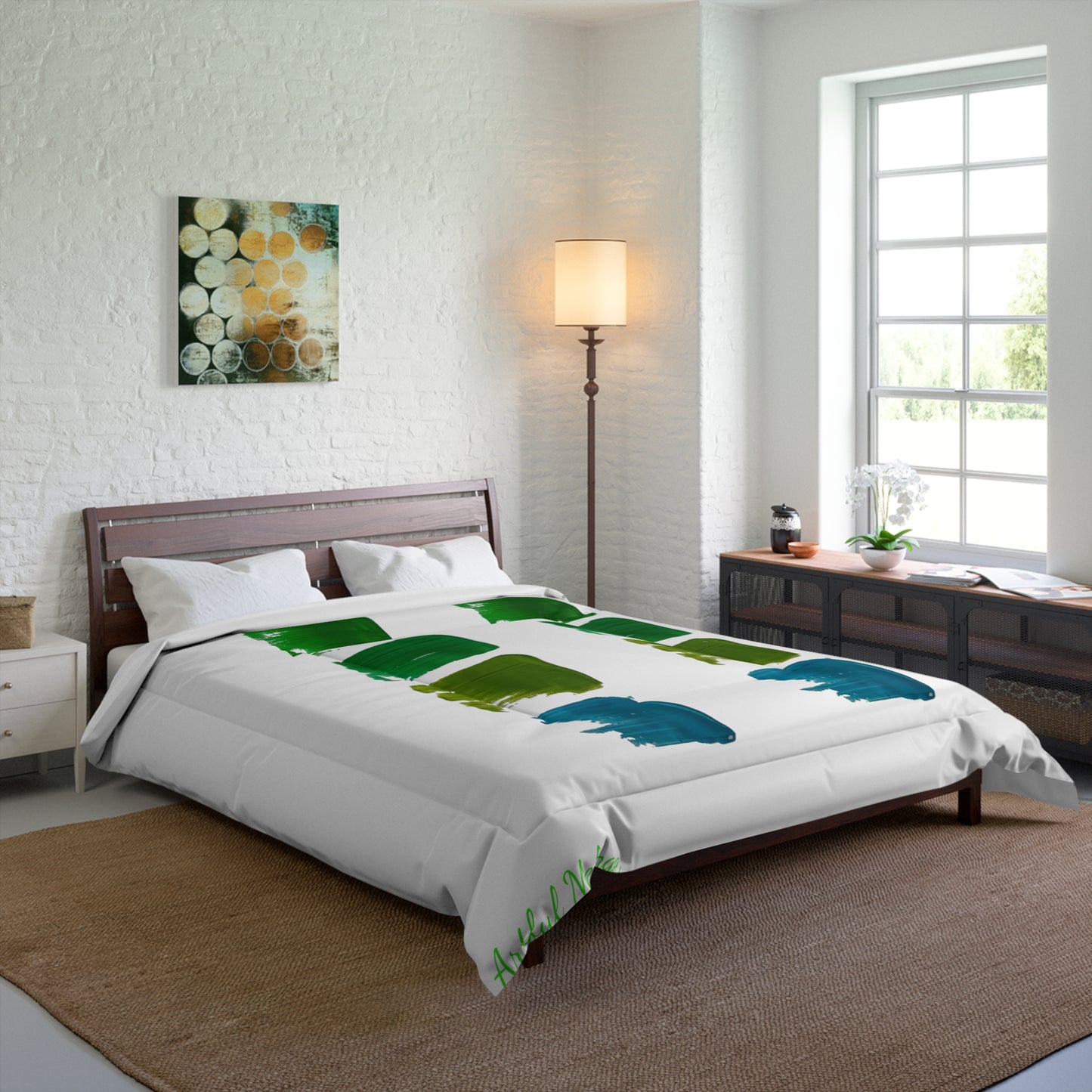 Dreamscape Delight Abstract Art Comforter 34