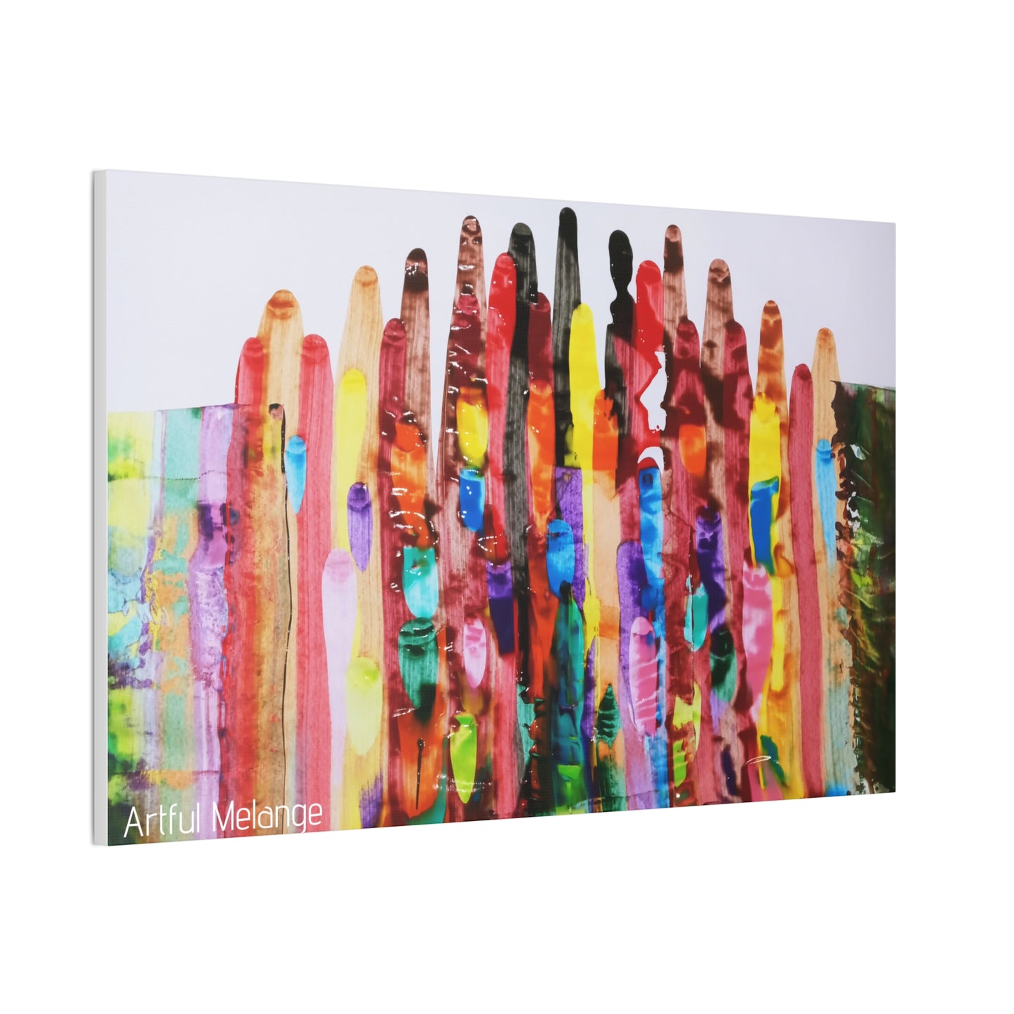 Primary Elegance: A Symphony of Sophistication Canvas Print