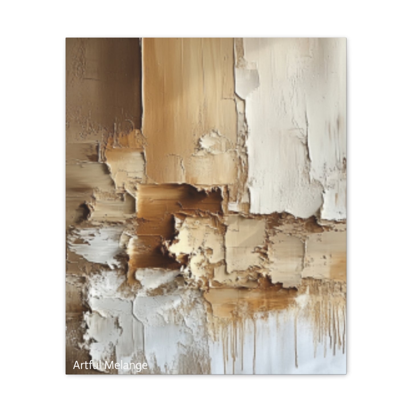 Acrylic Abstract Canvas Print - Richly Textured Artistry