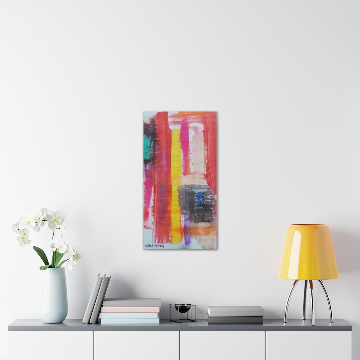 Primary Elegance: A Symphony of Sophistication Canvas Print