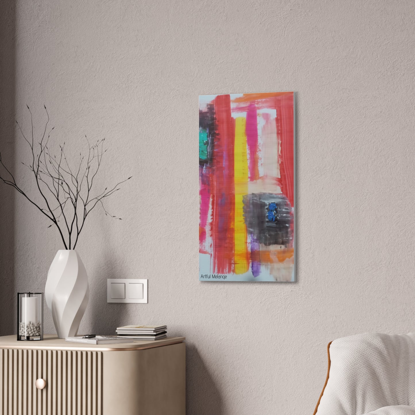 Primary Elegance: A Symphony of Sophistication Canvas Print