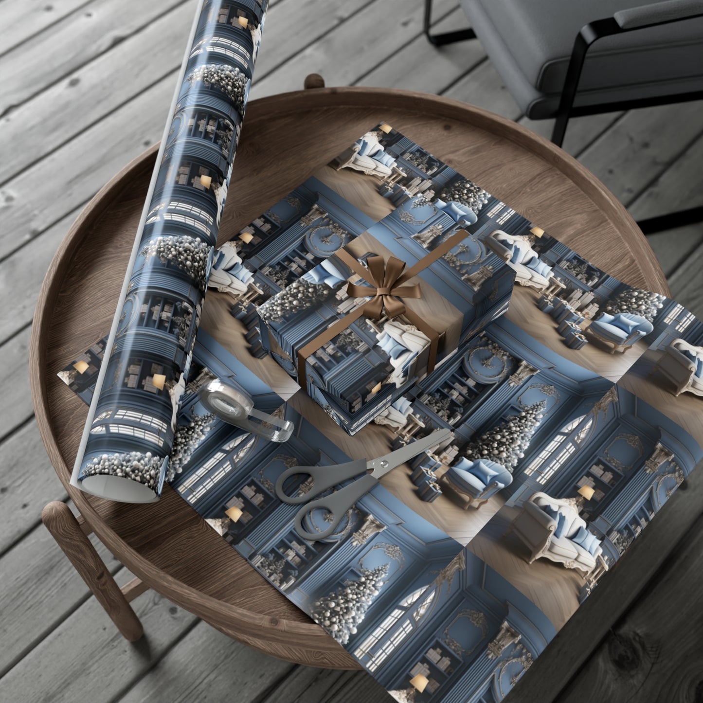 Ornate Era Holiday Wrapping Paper - Elevate Your Gifts with Sophisticated Style