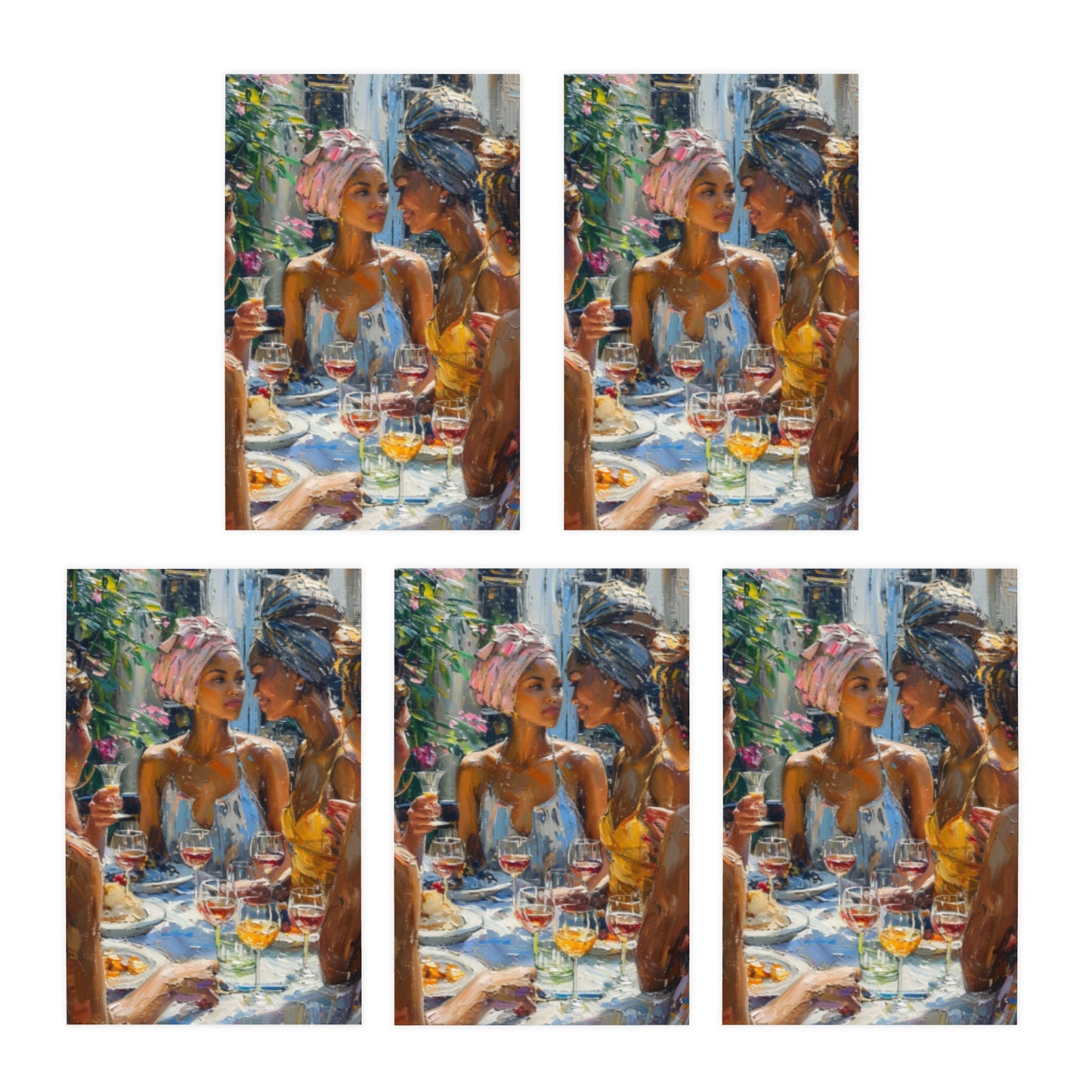 Mimosas and Melanin Note Card Set (5-Pack)