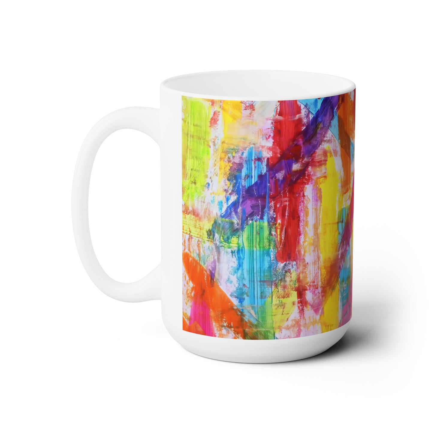 Artsy Abstract Ceramic Mug 15oz