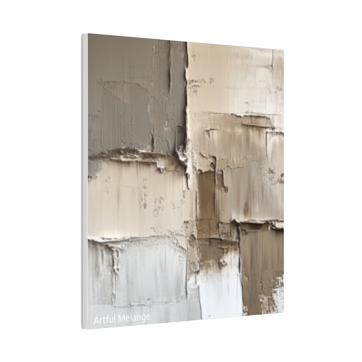 Acrylic Abstract Canvas Print - Richly Textured Artistry