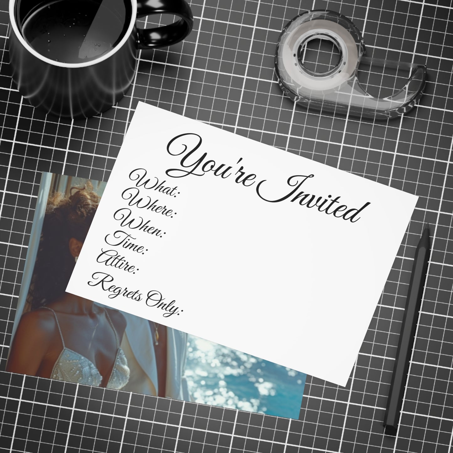 Sail & Celebrate: A Day of Elegance Yacht/Boat Party Invitation Bundles (envelopes included)