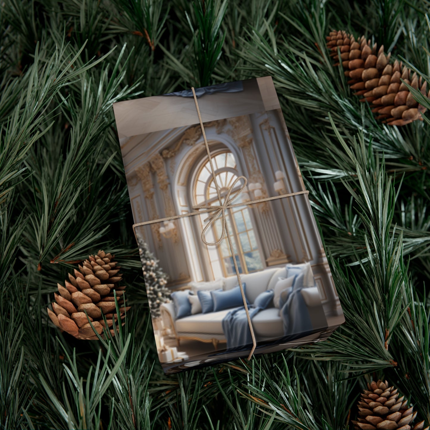 Ornate Era Holiday Wrapping Paper - Elevate Your Gifts with Sophisticated Style