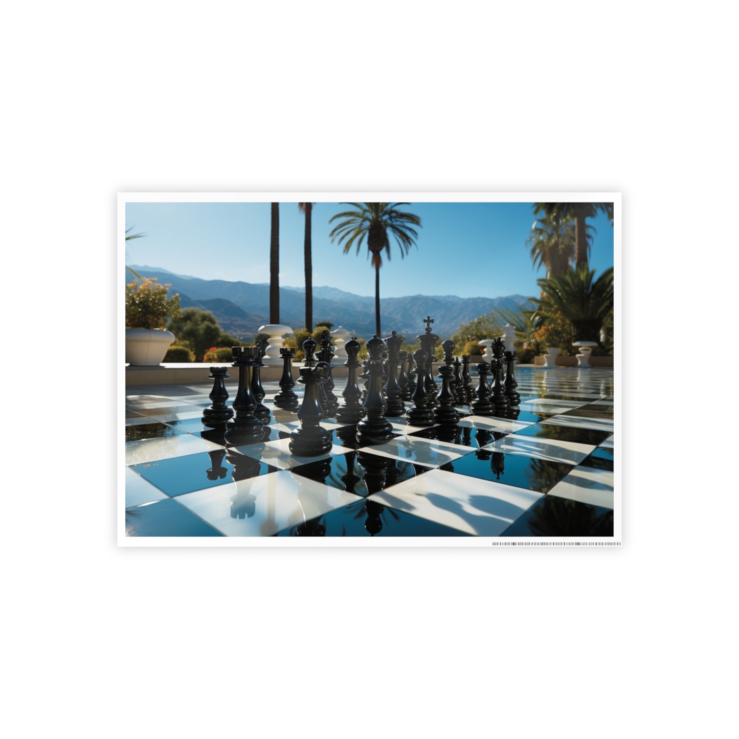 Grandmaster Majesty- Chess Set Poster Print Series