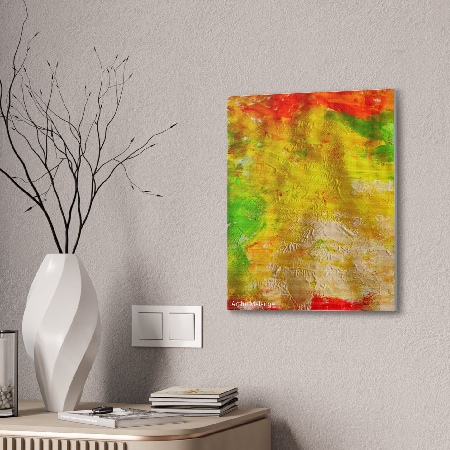 Acrylic Abstract Canvas Print - Richly Textured Artistry