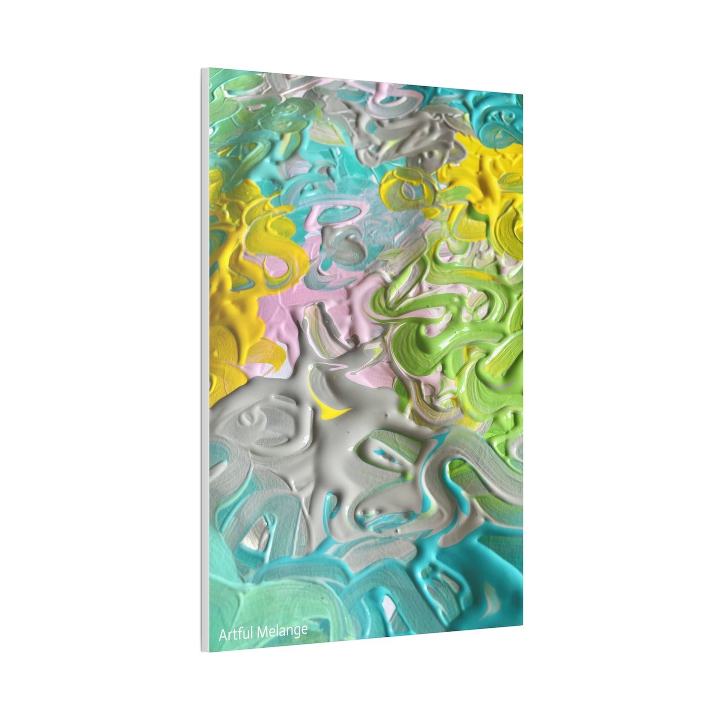 Acrylic Abstract Canvas Print - Richly Textured Artistry