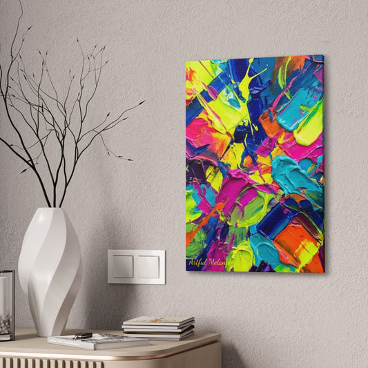 Acrylic Abstract Canvas Print - Richly Textured Artistry