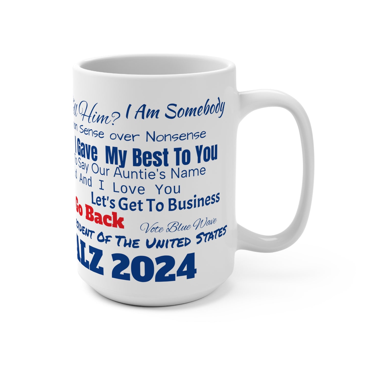 KAMALA HARRIS/WALZ 2024 Mug of Democracy: Inspiring Quotes From The DNC 2024