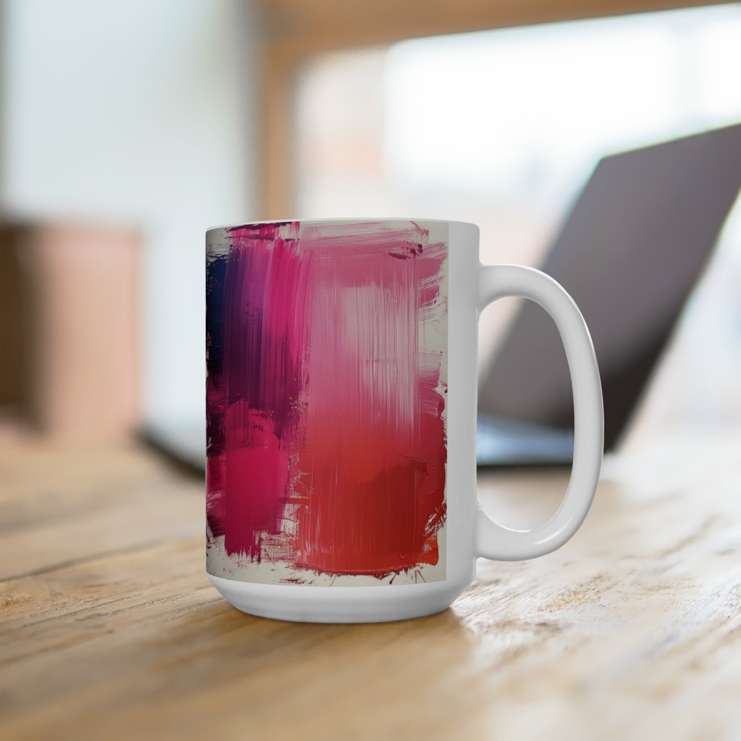 Artsy Abstract Ceramic Mug 15oz