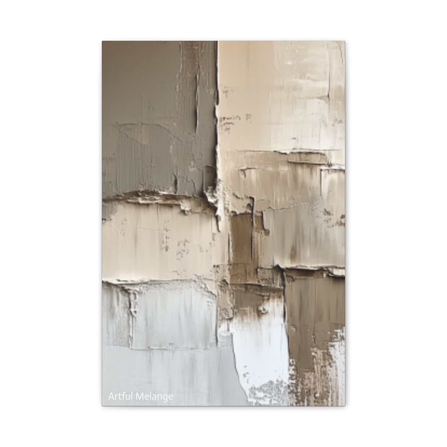 Acrylic Abstract Canvas Print - Richly Textured Artistry