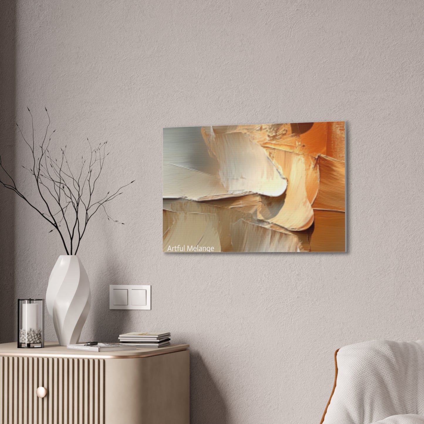 Acrylic Abstract Canvas Print - Richly Textured Artistry