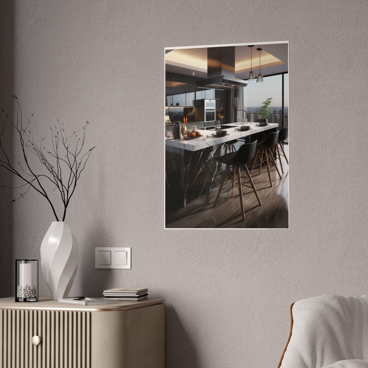 High-End Modern Kitchen Poster
