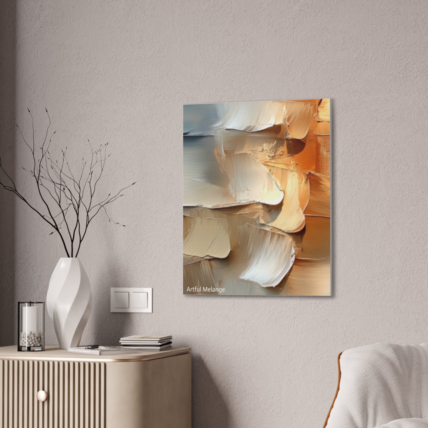 Acrylic Abstract Canvas Print - Richly Textured Artistry