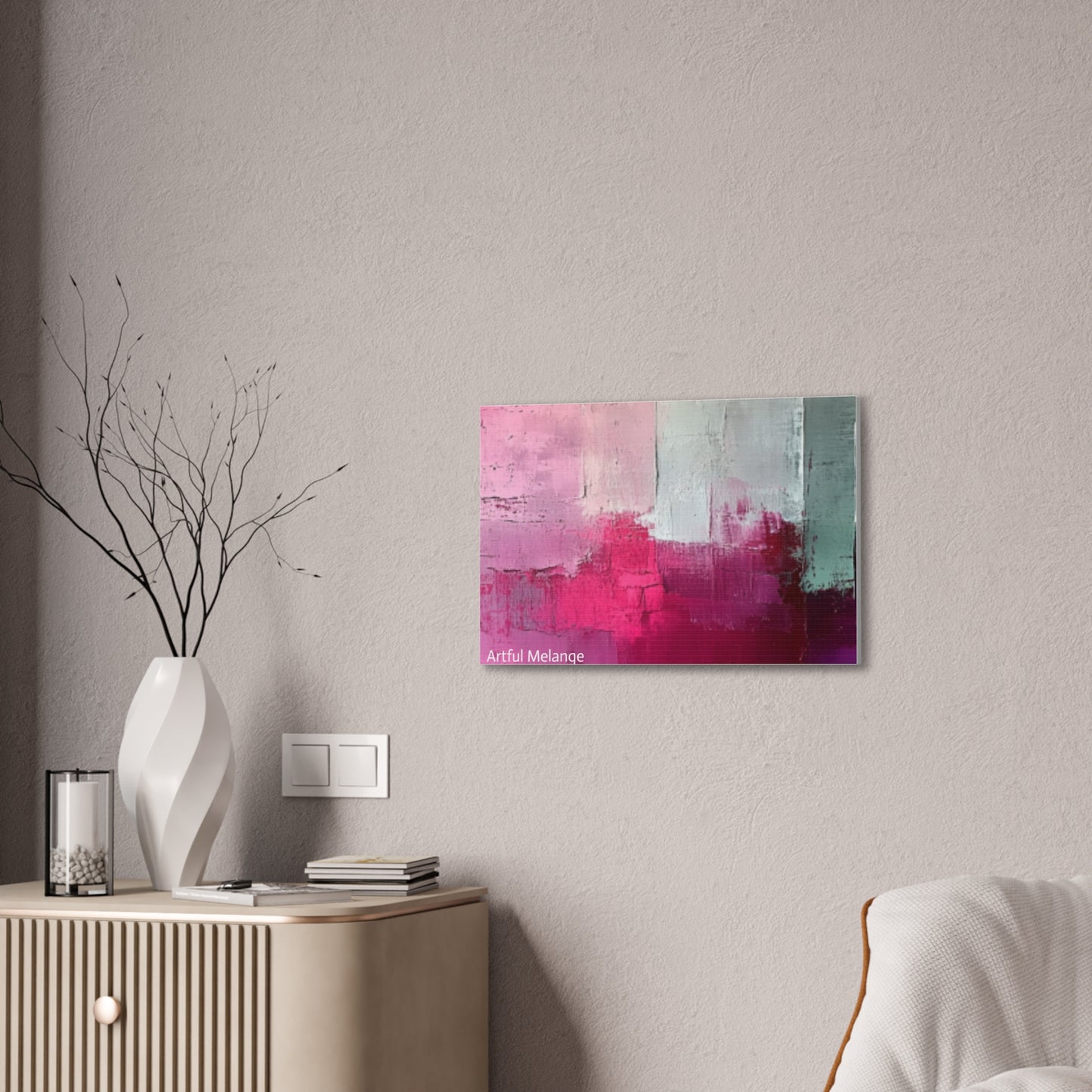 Acrylic Abstract Canvas Print - Richly Textured Artistry