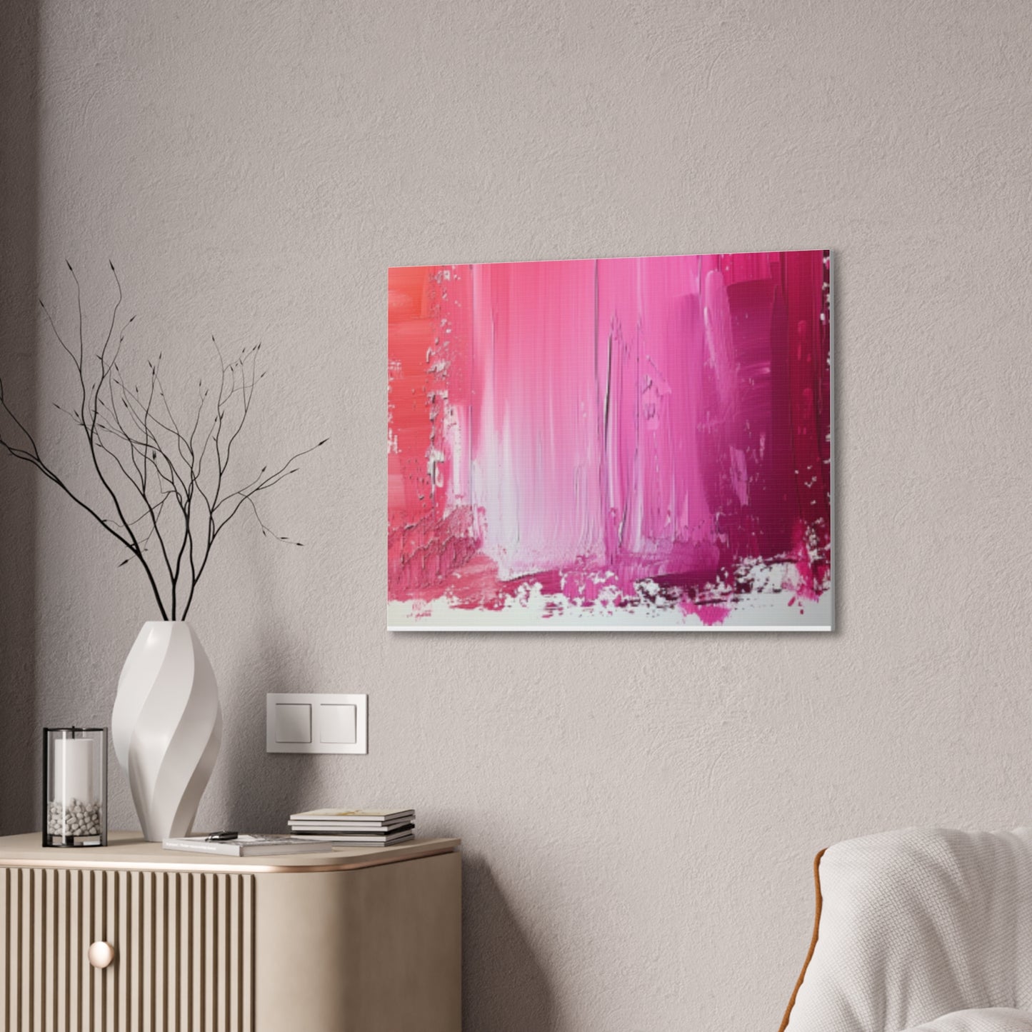 In The Pink: A Symphony of Sophistication Canvas Print