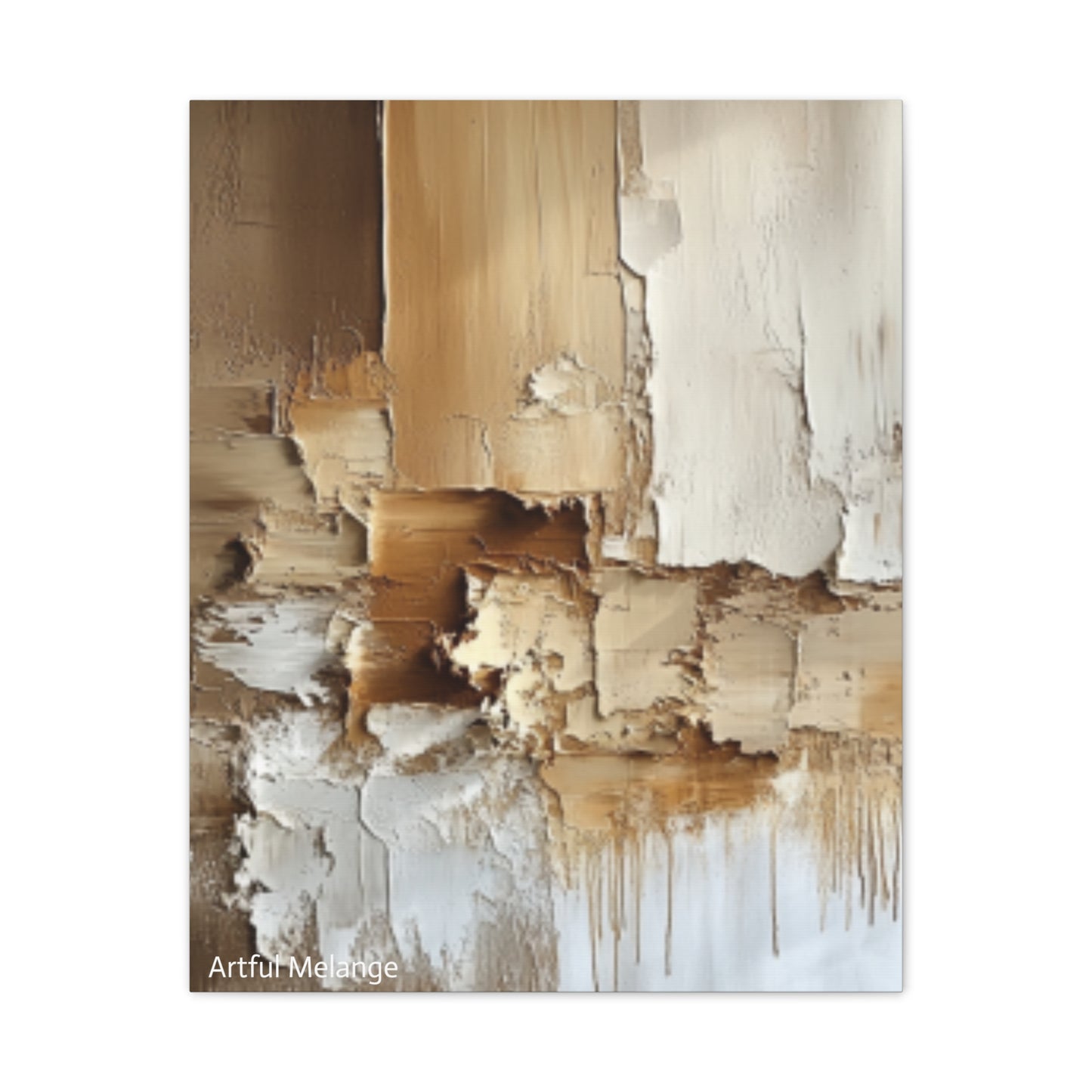 Acrylic Abstract Canvas Print - Richly Textured Artistry