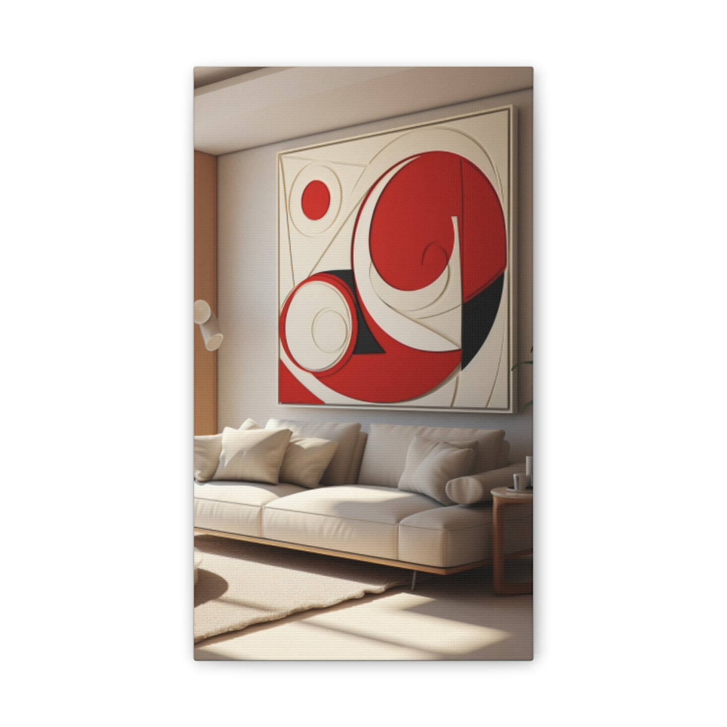 Crimson Elegance: A Symphony of Sophistication Canvas Print