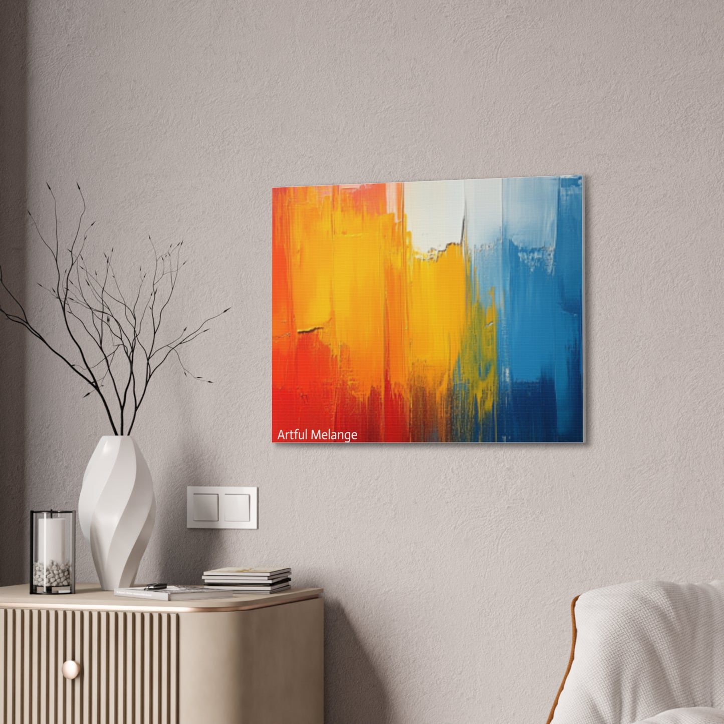 Acrylic Abstract Canvas Print - Richly Textured Artistry