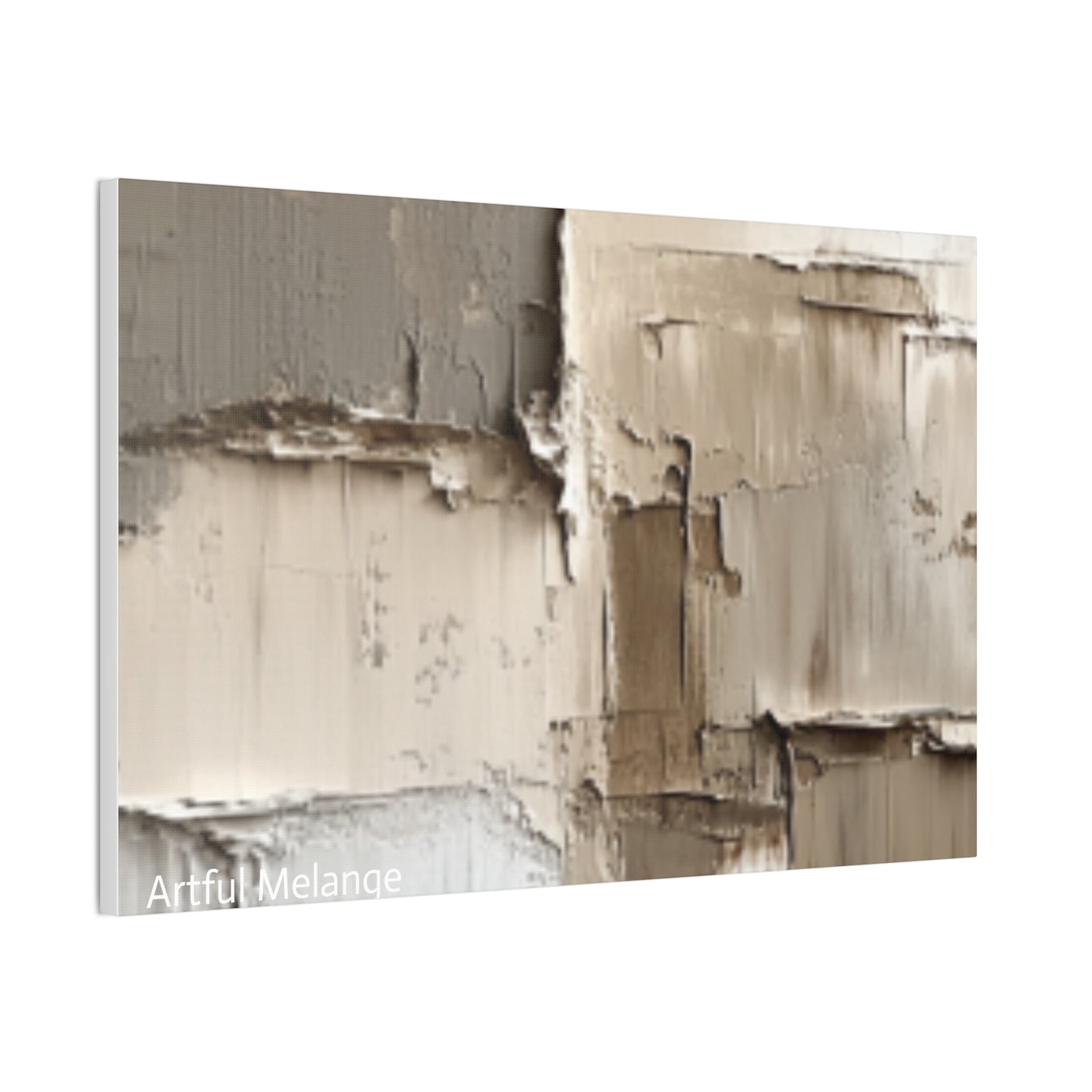 Acrylic Abstract Canvas Print - Richly Textured Artistry
