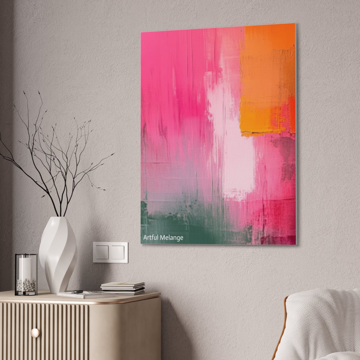 Acrylic Abstract Canvas Print - Richly Textured Artistry