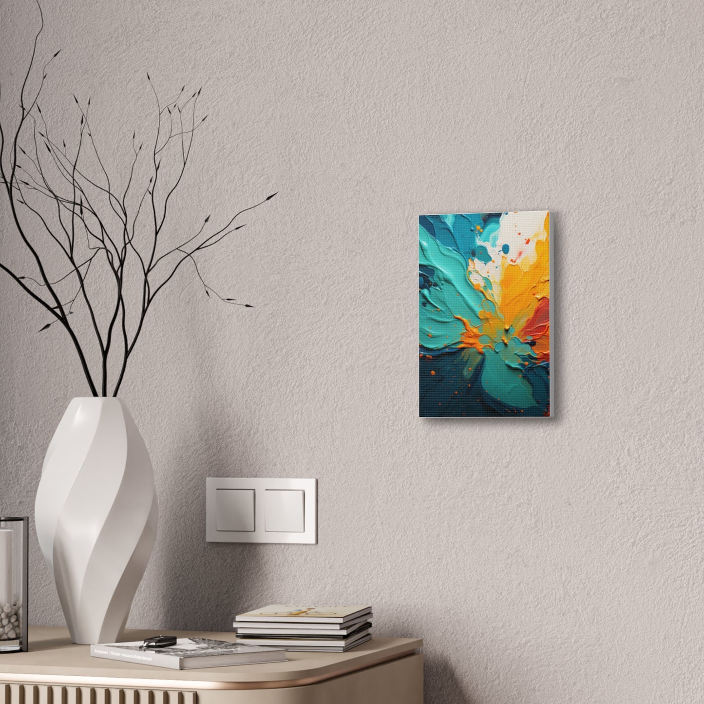 Primary Elegance: A Symphony of Sophistication Canvas Print