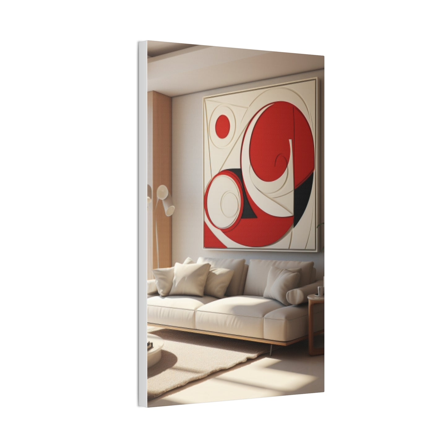 Crimson Elegance: A Symphony of Sophistication Canvas Print