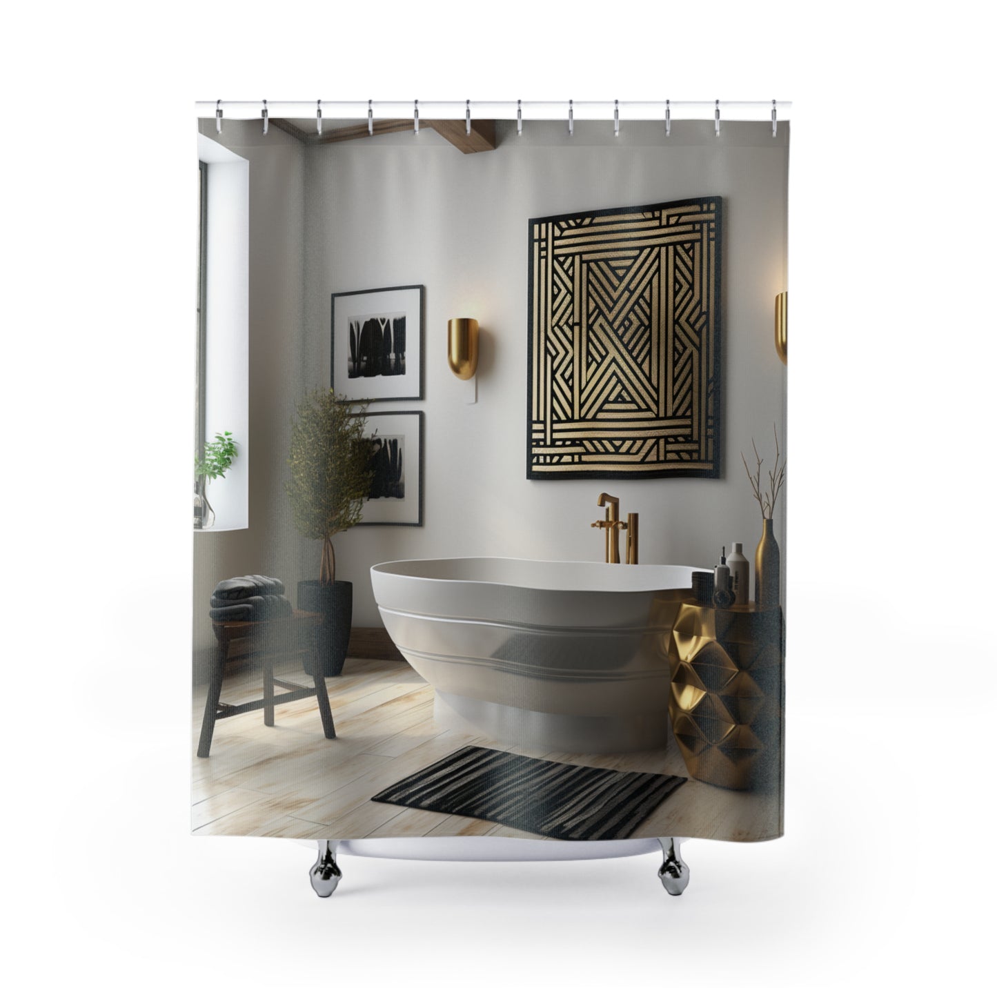Heritage Tapestry Afro Centric Shower Curtain
