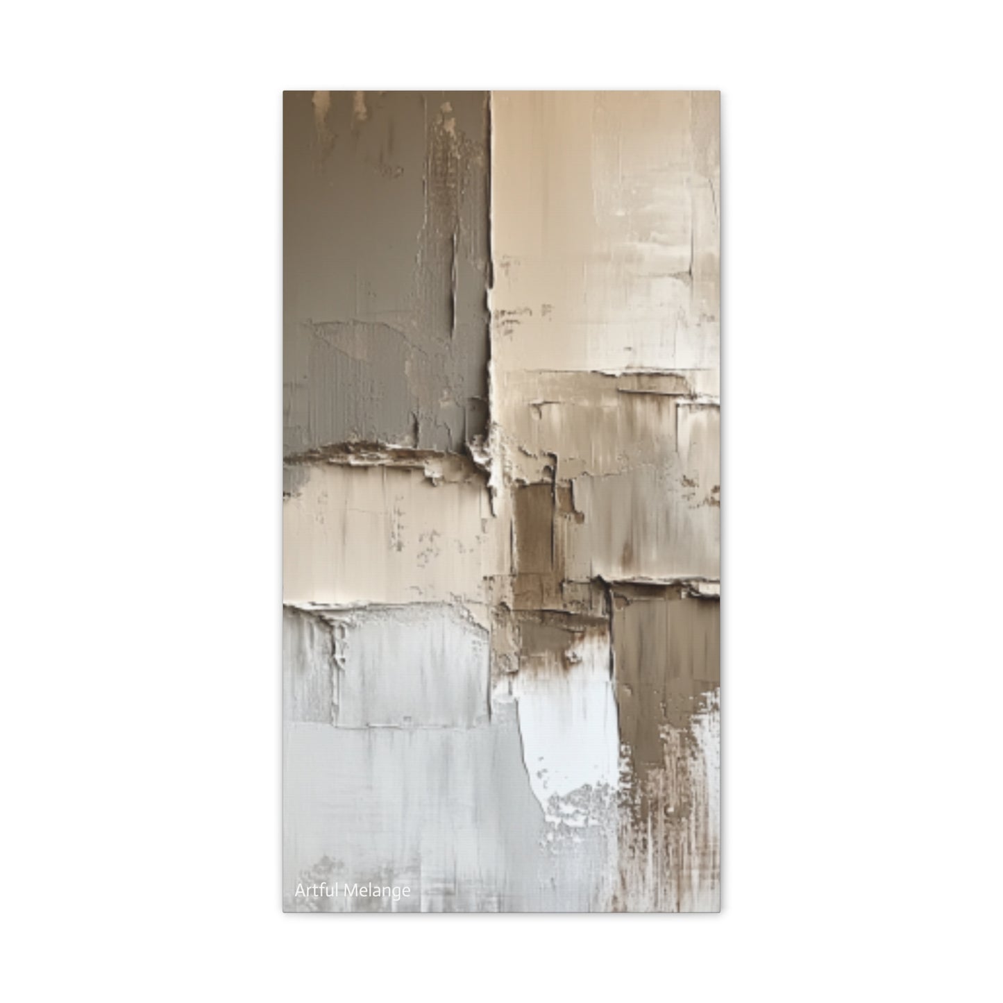 Acrylic Abstract Canvas Print - Richly Textured Artistry