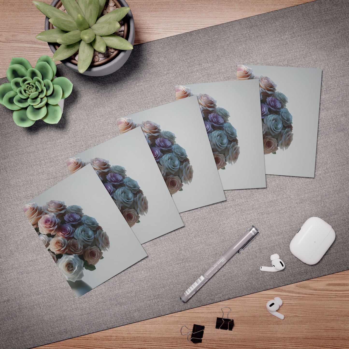 Blossoming Love Mother's Day Note Card Set(5-Pack)