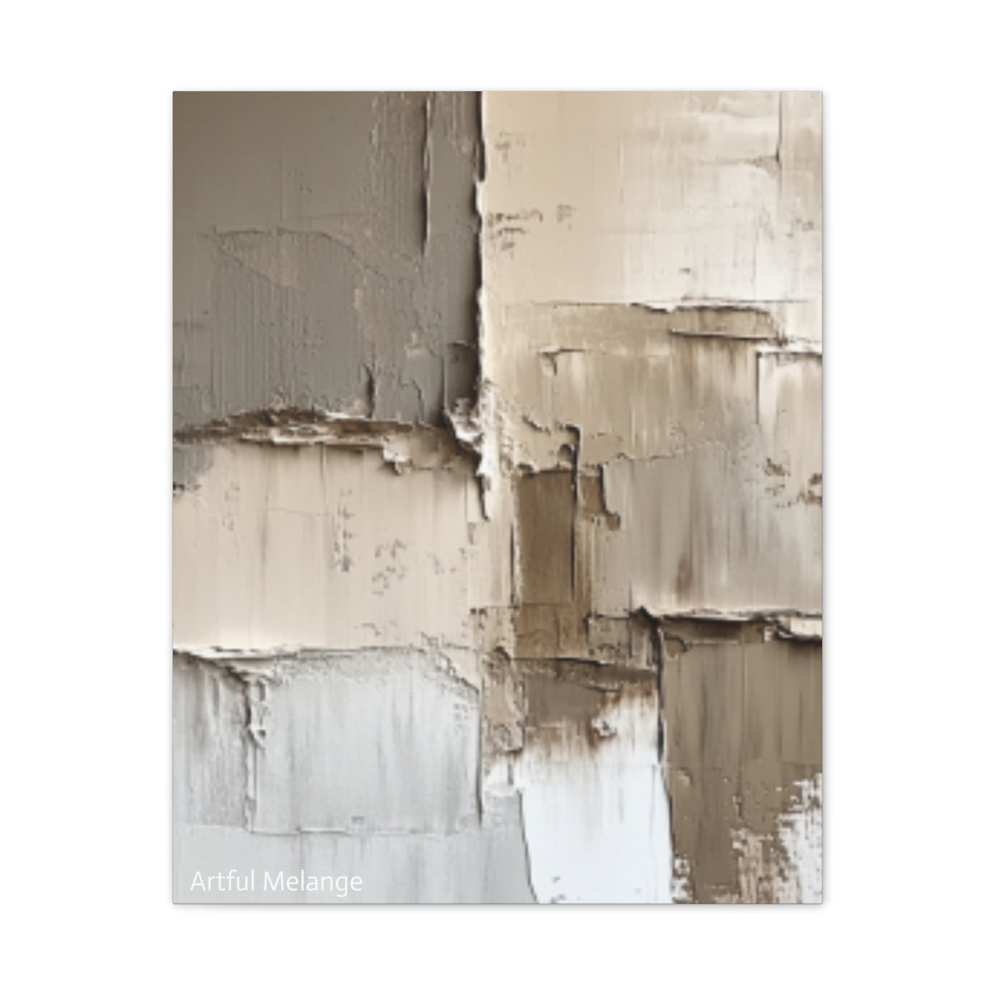 Acrylic Abstract Canvas Print - Richly Textured Artistry
