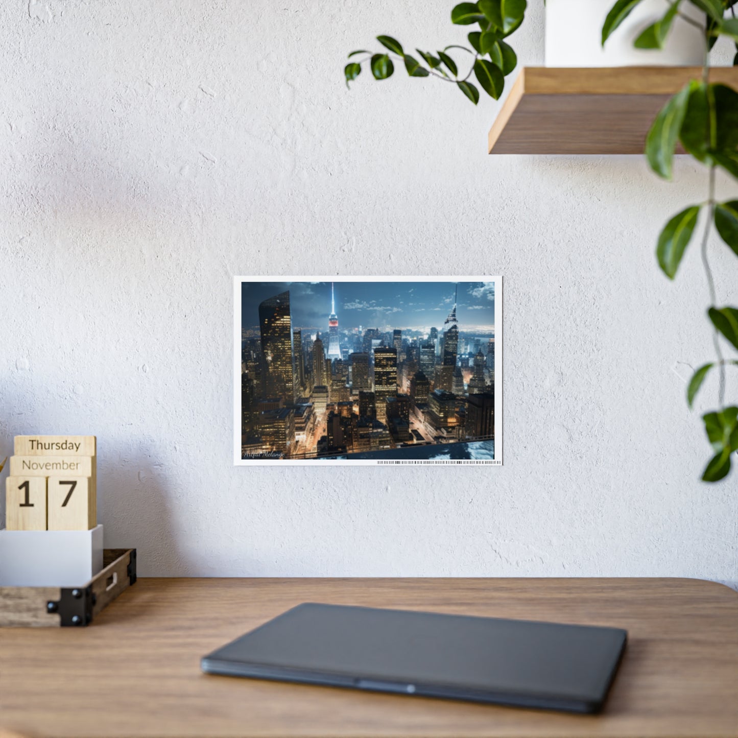 Skyline Vista: Hyper-Realistic 3D Cityscape Posters